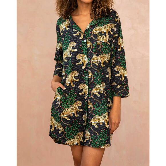 Printfresh Bagheera Sleep Shirt Size XL EUC 100% Organic Cotton - Picture 1 of 7